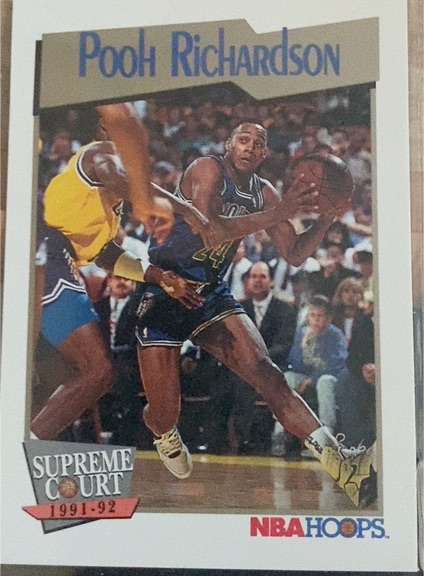 1991-92 NBA Hoops Supreme Court #480 Pooh Richardson — front