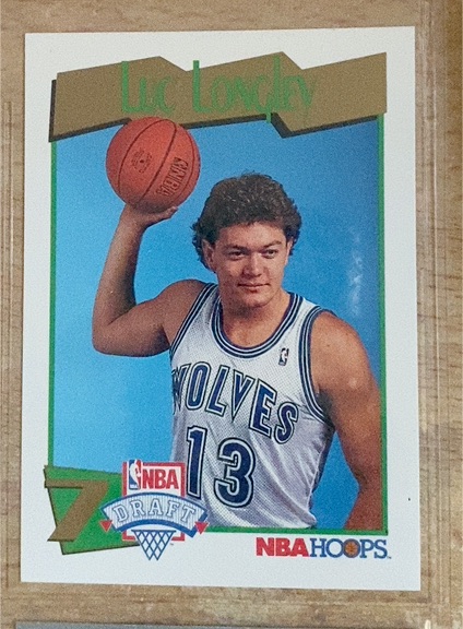 1991-92 NBA Hoops #552 Luc Longley — front