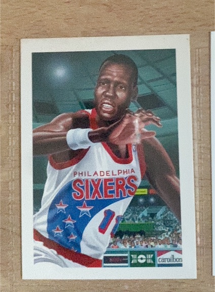 1991-92 Hoops #522 Manute Bol Philadelphia 76ers — front