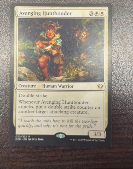 2020 Magic: The Gathering Commander 2020 #22 Avenging Huntbonder — front