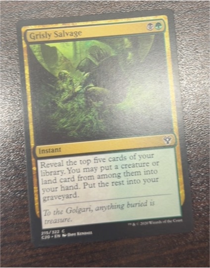 2020 Magic: The Gathering Commander 2020 #215 Grisly Salvage — front