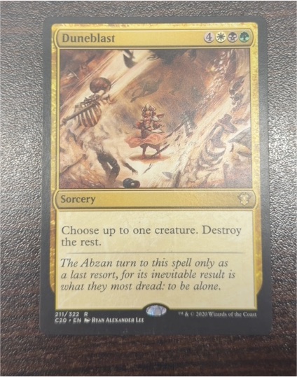 2020 Magic: The Gathering #211 Duneblast — front