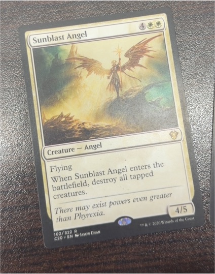 Sunblast Angel #102 Commander 2020 — front