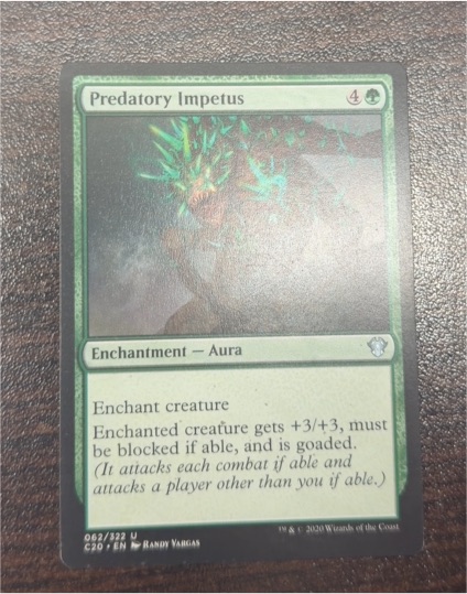 2020 Magic: The Gathering Commander 2020 #62 Predatory Impetus — front