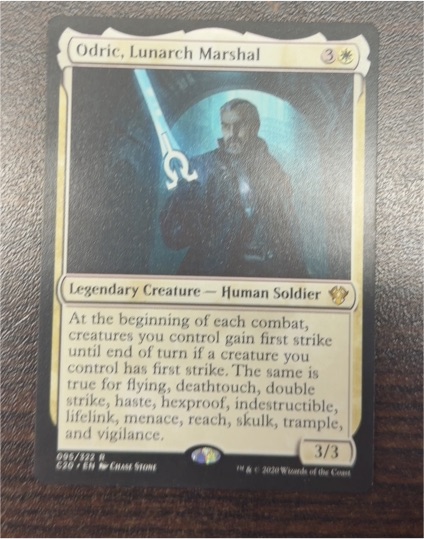 2020 Magic: The Gathering Commander Legends #379 Odric, Lunarch Marshal — front