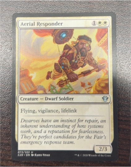 2020 Magic: The Gathering #72 Aerial Responder — front