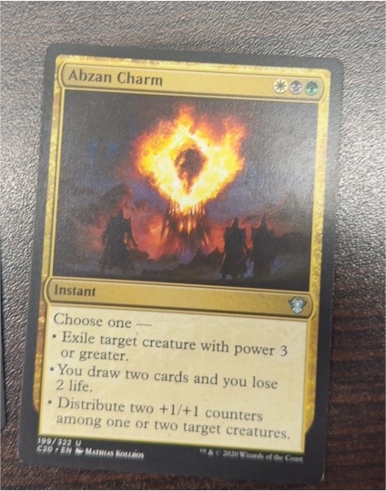 2020 Magic: The Gathering #199 Abzan Charm — front