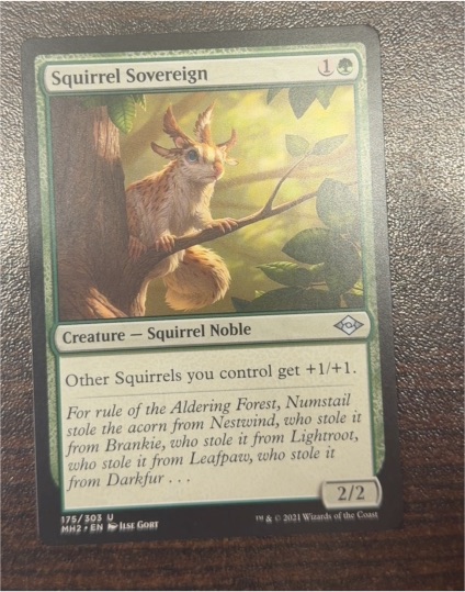 2021 Magic: The Gathering MH2 #175 Squirrel Sovereign — front