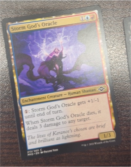 2021 Modern Horizons 2 #213 Storm God's Oracle — front