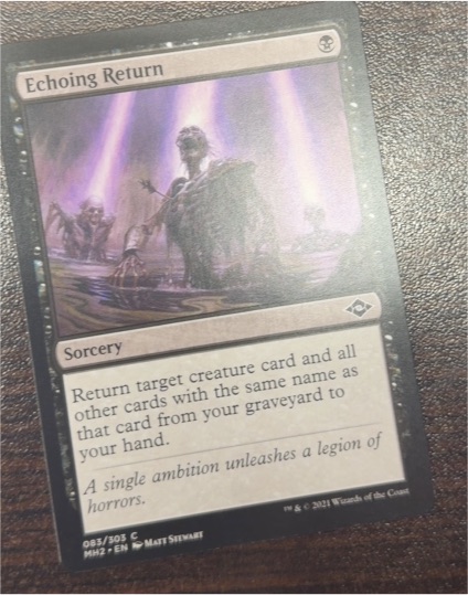 2021 Magic: The Gathering Modern Horizons 2 #83 Echoing Return — front