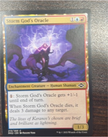 2021 Magic: The Gathering Modern Horizons 2 #213 Storm God's Oracle — front