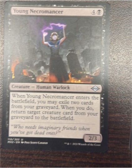 2021 Magic: The Gathering MH2 #110 Young Necromancer — front
