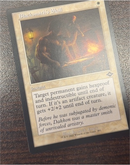 2021 Magic: The Gathering Modern Horizons 2 #381 Blacksmith's Skill — front