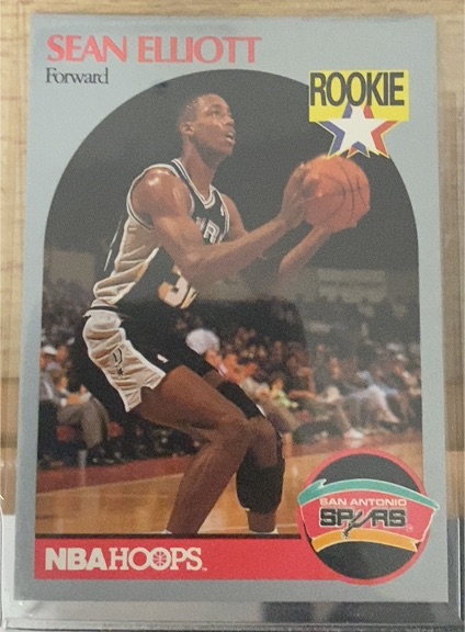 1990-91 NBA Hoops #267 Sean Elliott — front