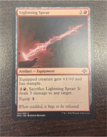 2021 Magic: The Gathering Modern Horizons 2 #134 Lightning Spear — front