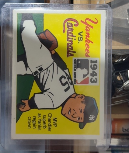 1971 Fleer Laughlin World Series #41 Spud Chandler — front