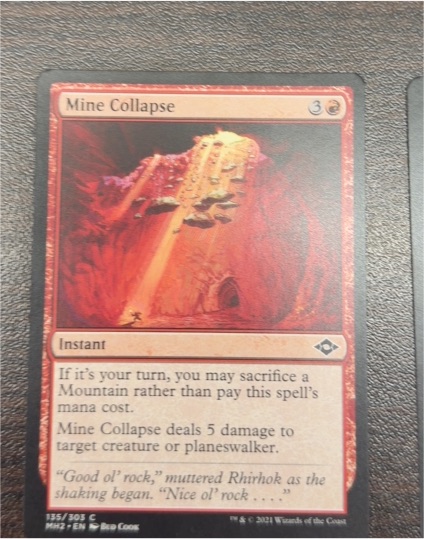 2021 Magic: The Gathering Modern Horizons 2 #135 Mine Collapse — front