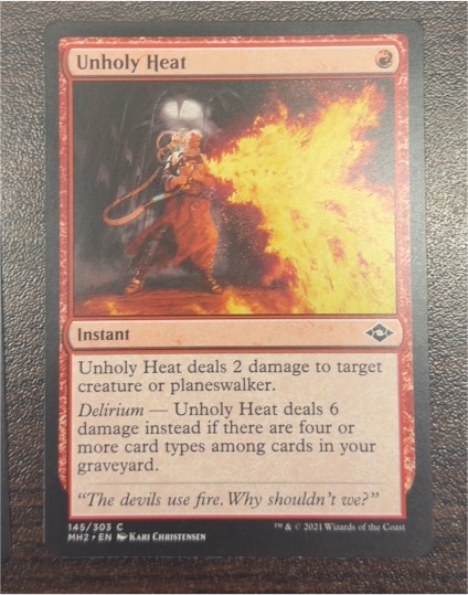2021 Magic: The Gathering #145 Unholy Heat — front