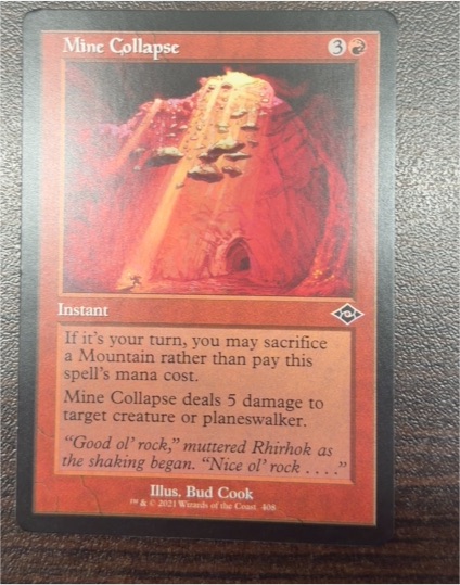 2021 Magic: The Gathering Modern Horizons 2 #408 Mine Collapse (Retro Frame) — front