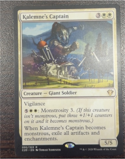 2020 Magic: The Gathering Commander 2020 #92 Kalemne's Captain — front