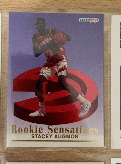 1992-93 Fleer #2 Stacey Augmon Rookie Sensations — front