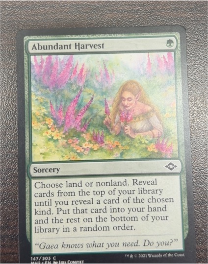2021 Magic: The Gathering MH2 #147 Abundant Harvest — front