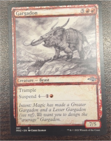 2021 Magic: The Gathering #351 Gargadon — front