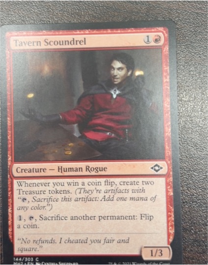 2021 Magic: The Gathering #144 Tavern Scoundrel — front
