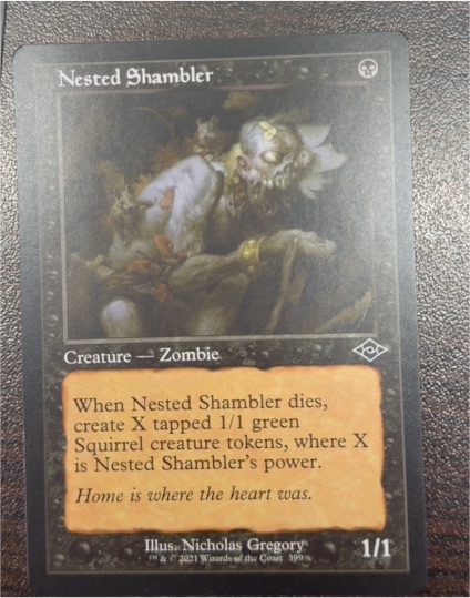 2021 Magic: The Gathering Modern Horizons 2 #399 Nested Shambler (Retro Frame) — front