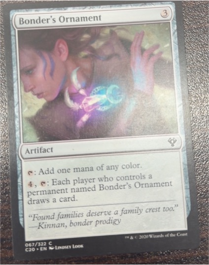2020 Magic: The Gathering Commander 2020 #67 Bonder's Ornament — front