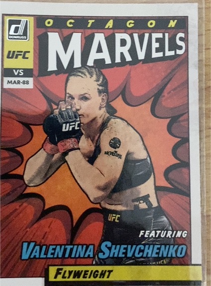 2022 Donruss UFC #17 Valentina Shevchenko Octagon Marvels — front