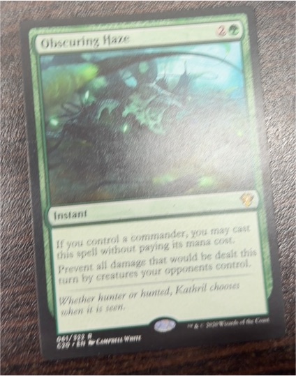 2020 Magic: The Gathering #61 Obscuring Haze — front
