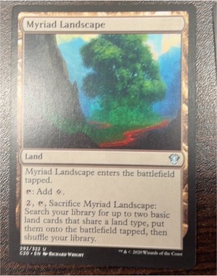 2020 Magic: The Gathering Commander 2020 #292 Myriad Landscape — front
