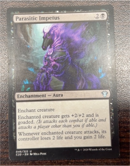 2020 Magic: The Gathering #46 Parasitic Impetus — front