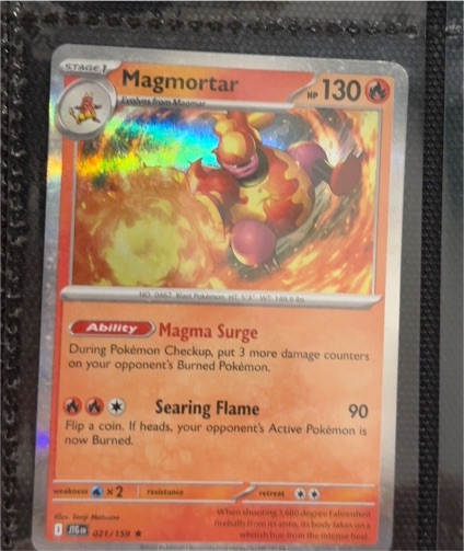 2025 Pokemon Journey Together #021 Magmortar — front