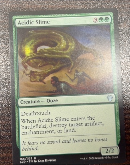 2020 Magic: The Gathering #165 Acidic Slime — front