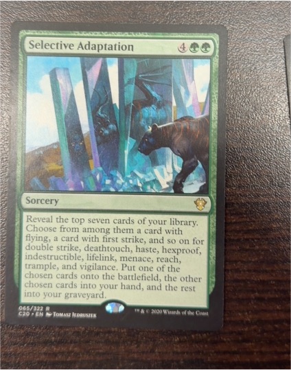 2020 Magic: The Gathering Commander 2020 #65 Selective Adaptation — front