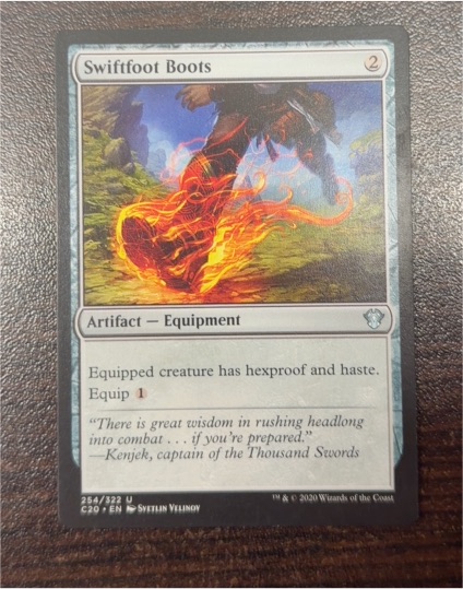 2020 Magic: The Gathering #254 Swiftfoot Boots — front