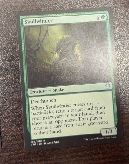 2020 Magic: The Gathering #189 Skullwinder — front