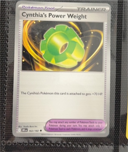 2023 Pokémon SV10: Destined Rivals #162 Cynthia's Power Weight — front