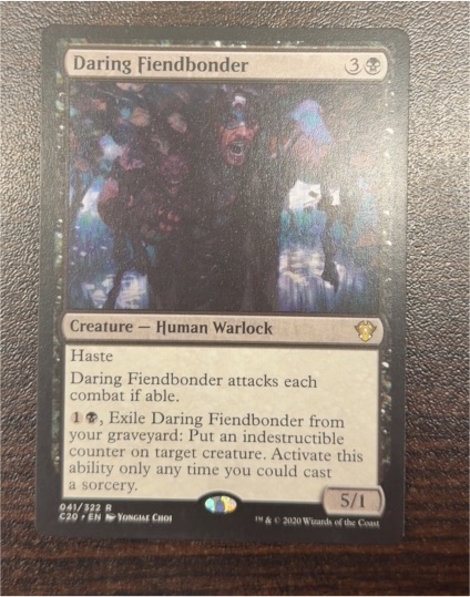2020 Magic: The Gathering Commander 2020 #41 Daring Fiendbonder — front