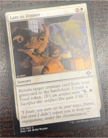 2021 Magic: The Gathering Modern Horizons 2 #19 Late to Dinner — front