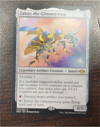 2021 Modern Horizons 2 #243 Zabaz, the Glimmerwasp — front
