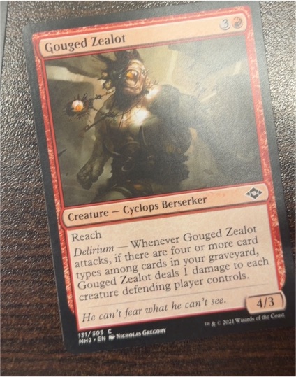 2021 Magic Modern Horizons 2 #131 Gouged Zealot — front