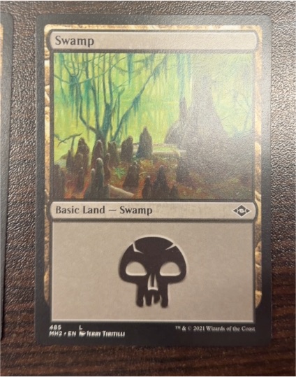 2021 Magic: The Gathering Modern Horizons 2 #485 Swamp — front