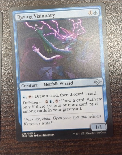 2021 Magic: The Gathering Modern Horizons 2 #56 Raving Visionary — front