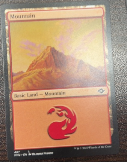 2021 Magic: The Gathering #487 Mountain Modern Horizons 2 — front