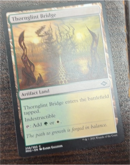 2021 Magic: The Gathering #258 Thornglint Bridge — front