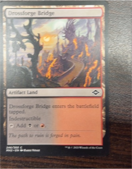 2021 Magic: The Gathering Modern Horizons 2 #246 Drossforge Bridge — front