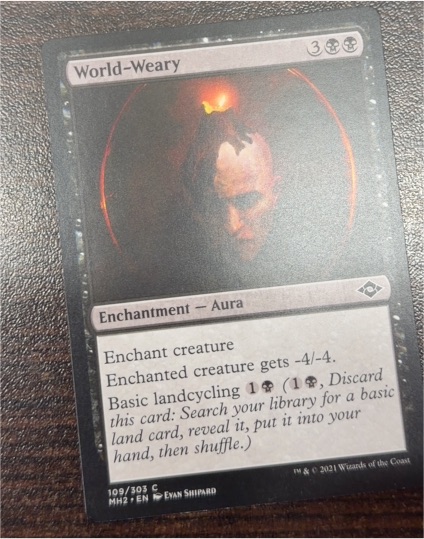 2021 Magic: The Gathering Modern Horizons 2 #109 World-Weary — front